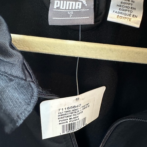 Puma boys sz 7 nwt puma track jacket. Blue and black and grey. - Picture 2 of 4